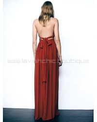 Free People Terra Cotta Athea Drape Maxi